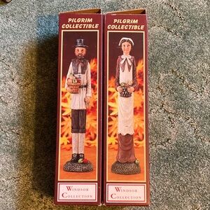 Pilgrim Windsor Collection Figurines - Brown and White